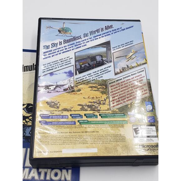 Microsoft Flight Simulator Deluxe Edition PC DVD - Game for Windows - Picture 12 of 14